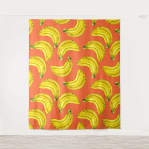 Bananas watercolor tapestry