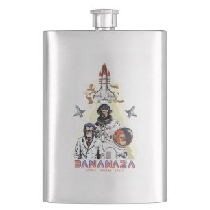 BANANAZA : Space Monkey Team Hip Flask