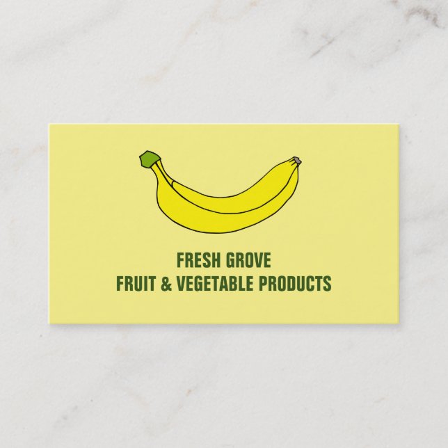 Banane, Carte de visite de Greengrocs (Devant)