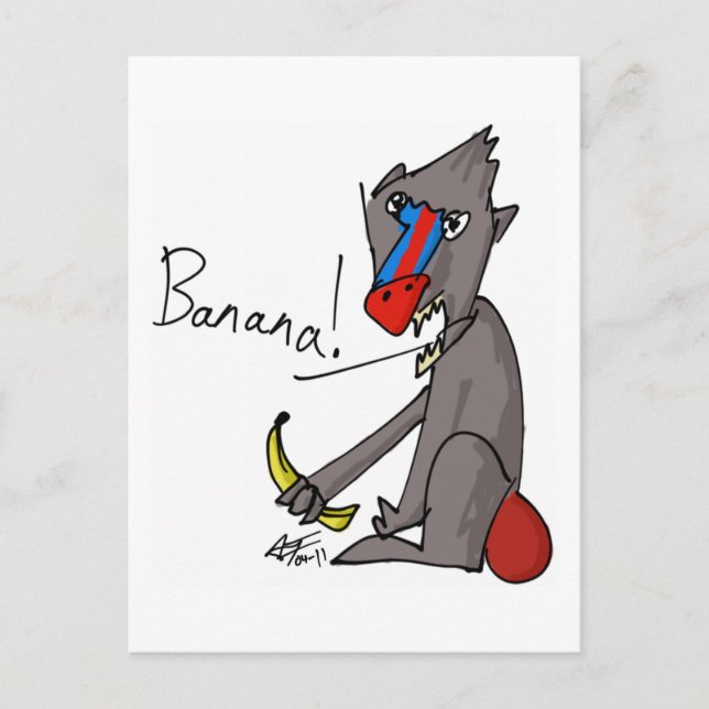 Banane ! Carte postale (Devant)