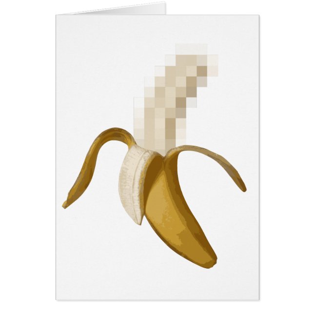 Banane épluchée censurée sale (Devant)