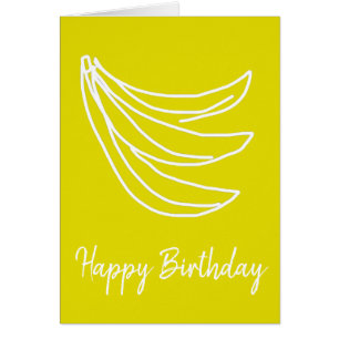 Banane heureuse jaune funky