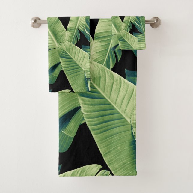 Banane tropicale Jungle de nuit Feuille #1 #tropic (En situation)