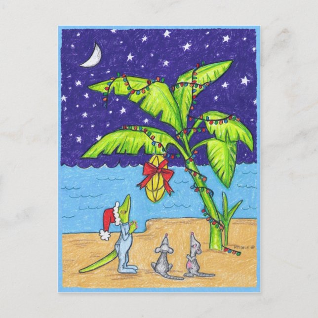Bananes pour la carte postale de Noël (Devant)