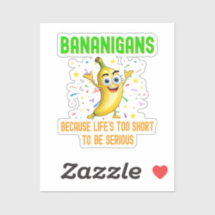 Bananigans Funny Go Bananas, Yellow Tropical Fruit