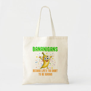 Bananigans, Go Bananas, Positive Vibes Confetti Tote Bag
