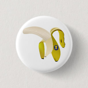 bananna 1 inch round button
