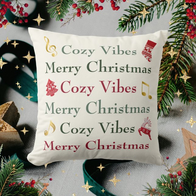 Banc cosy Vibes douillettes Lancer Oreiller (Créateur téléchargé)