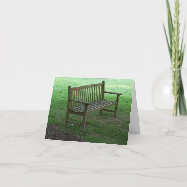 Banc en bois calme chez Bryn Mawr Notes Card Sets (Devant)