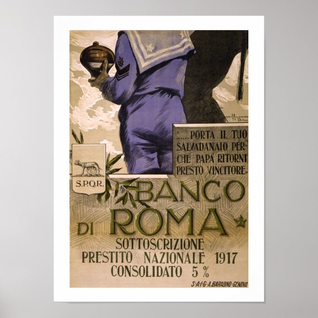 Banco di Roma (white) Poster (Front)