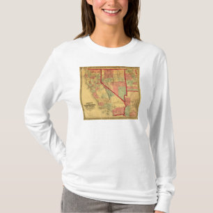 Bancroft's Map Of California, Nevada, Utah T-Shirt