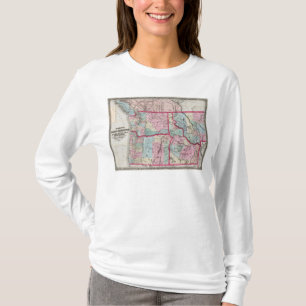 Bancroft's Map Of Oregon, Washington, Idaho T-Shirt