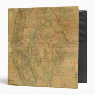 Bancroft's Map Of The Pacific States Binder