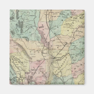 Bancroft's New Map Of Central California Magnet
