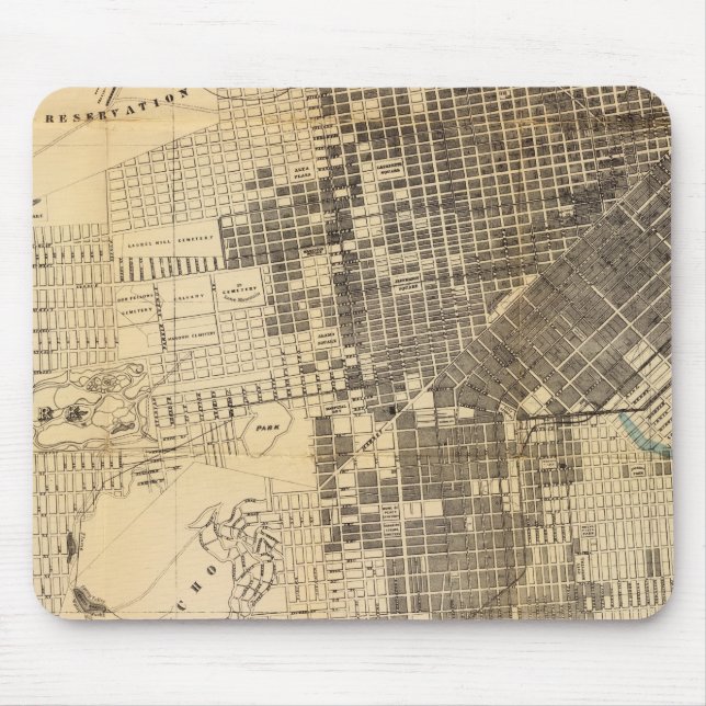 Bancroft's official Guide Map of San Francisco Mouse Pad (Front)