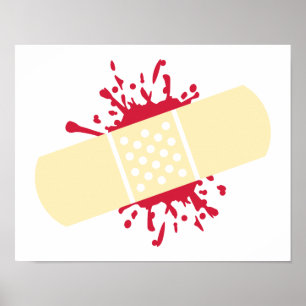 Band-aid Blood Poster
