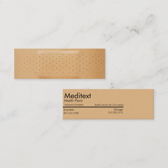band aid insurance business card (Front/Back)