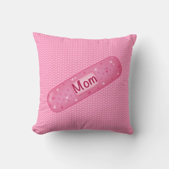   Band-aid mom Cojín  Throw Pillow (Front)