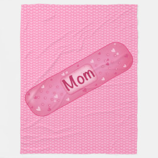 band-aid mom fleece blanket