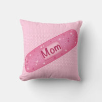   Band-aid mom  soft pink Cojín 
