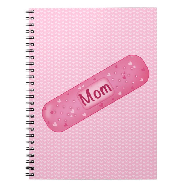   Band-aid mom  soft pink  Notebook (Front)