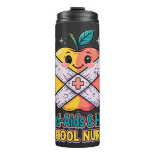 Band-Aids and Hugs School Nurse Travel Mug