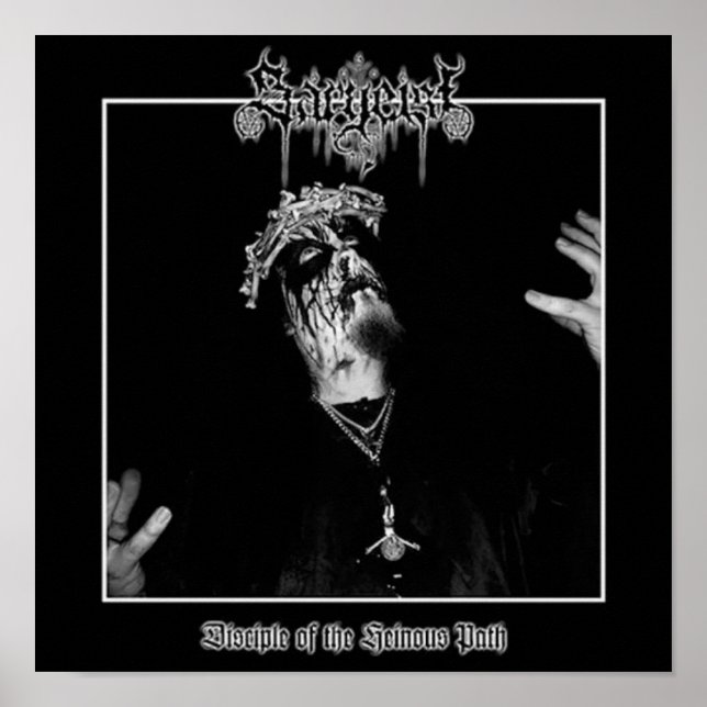 Band Black metal Death heavy thrash Goth Album Poster (Front)