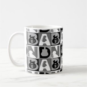 Band Blocks Blue Coffee Mug