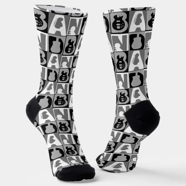 Band BlocksCrew Socks (Angled)