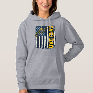 Band Dad Trombone American Flag Vintage Shirt Desi