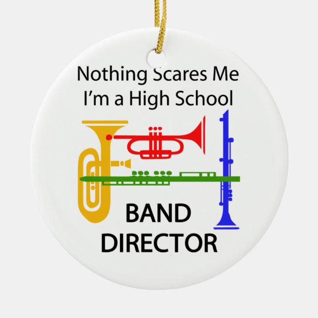 Band Director Ceramic Ornament (Front)