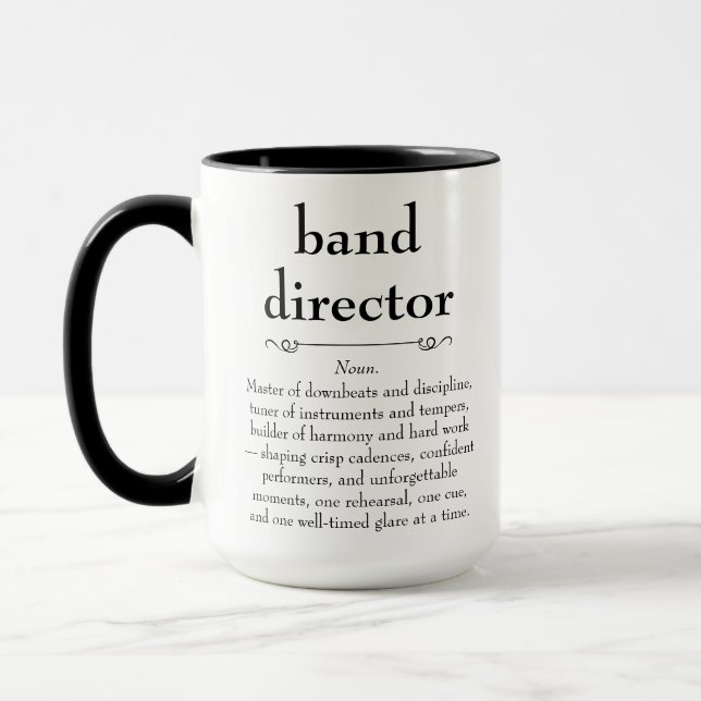 Band Director Definition Thank You Gift Mug (Left)