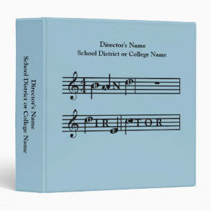 Band Director Personalized Gift Binder