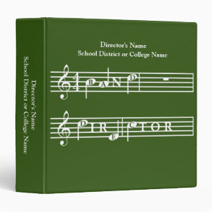 Band Director Personalized Gift Binder