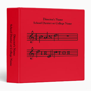 Band Director Personalized Gift Binder