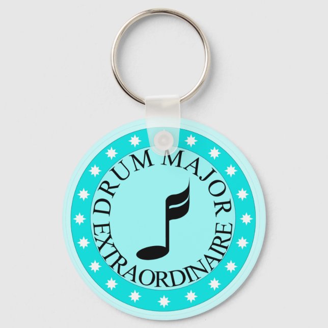 Band Drum Major Gift Keychain (Front)