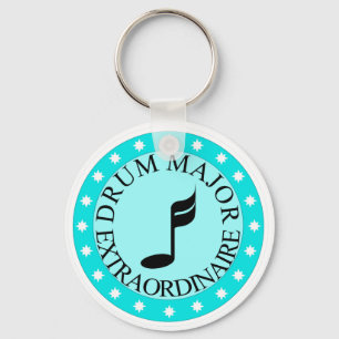 Band Drum Major Gift Keychain