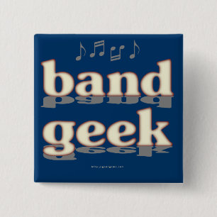 Band Geek 2 Inch Square Button
