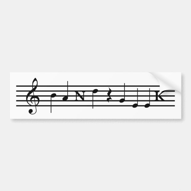 Band Geek Bumper Sticker (Front)