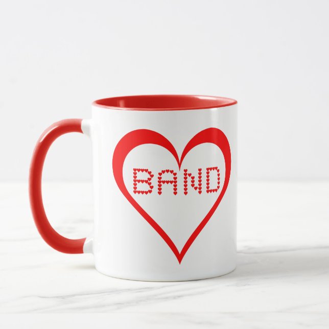 Band Hearts Mug (Left)