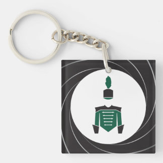 Band - Marching Band Green Keychain