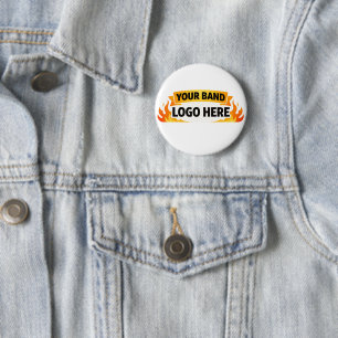 🎵 Band Merch Button Custom Band Logo