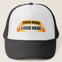 🎵 Band Merch Trucker Hat | Mesh Custom Band Logo