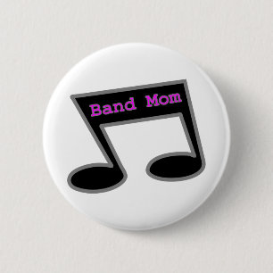 Band Mom Music Note 2 Inch Round Button