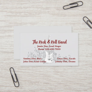 Band Musician Music Teacher Business Card