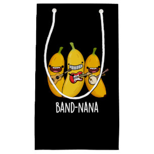Band-nana Funny Fruit Banana Pun Dark BG Small Gift Bag