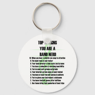 Band Nerd Top 10 Keychain