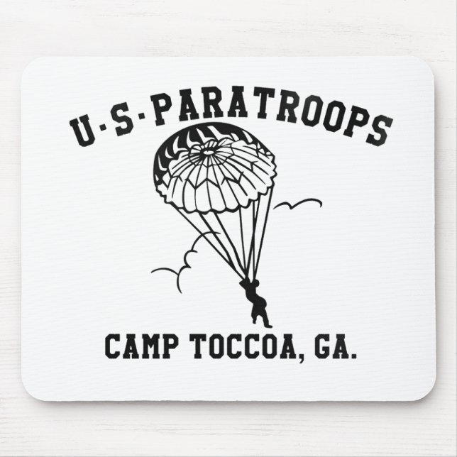 Band of Brothers Currahee US Paratrooper Toccoa Mouse Pad (Front)