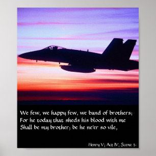 Band of Brothers - F-18 Poster