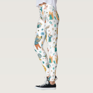 Band of Colourful Animals  Leggings